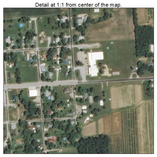 Kell, Illinois aerial imagery detail