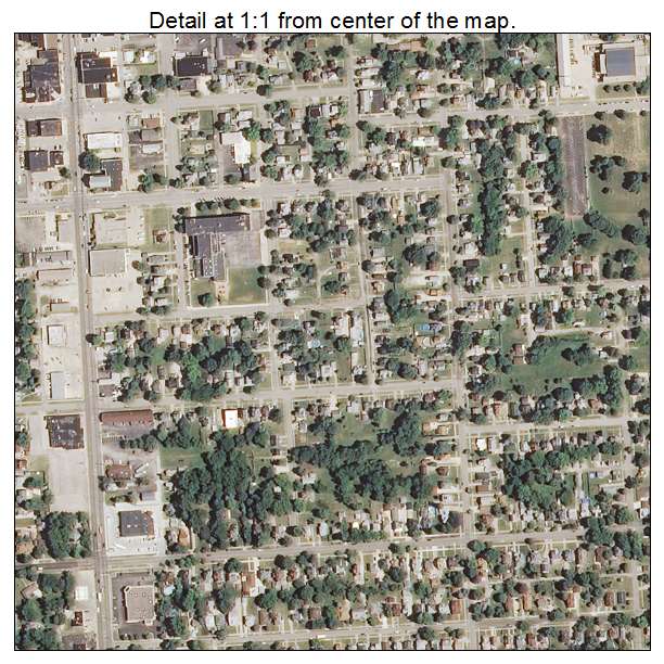Kewanee, Illinois aerial imagery detail