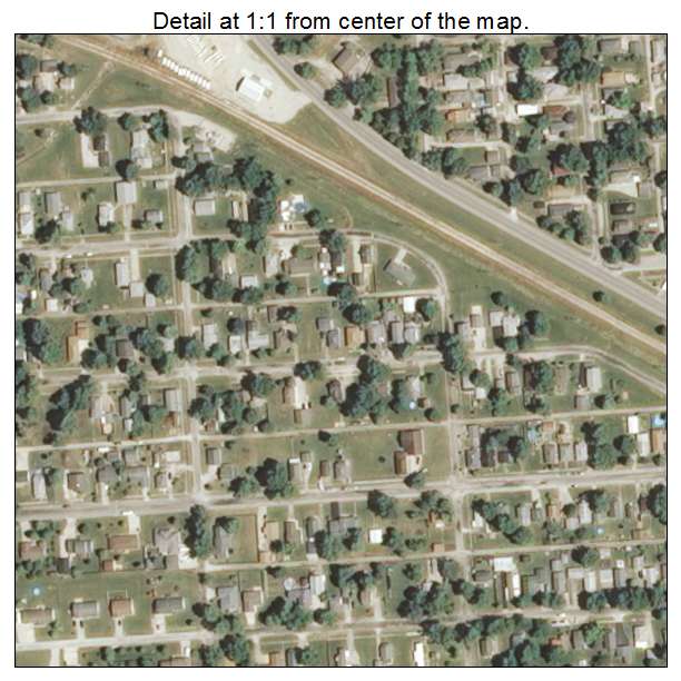 Kincaid, Illinois aerial imagery detail