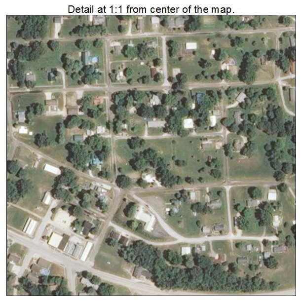 Kinderhook, Illinois aerial imagery detail