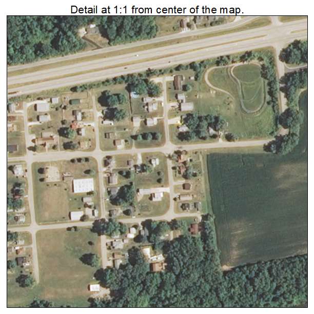 Kingston Mines, Illinois aerial imagery detail
