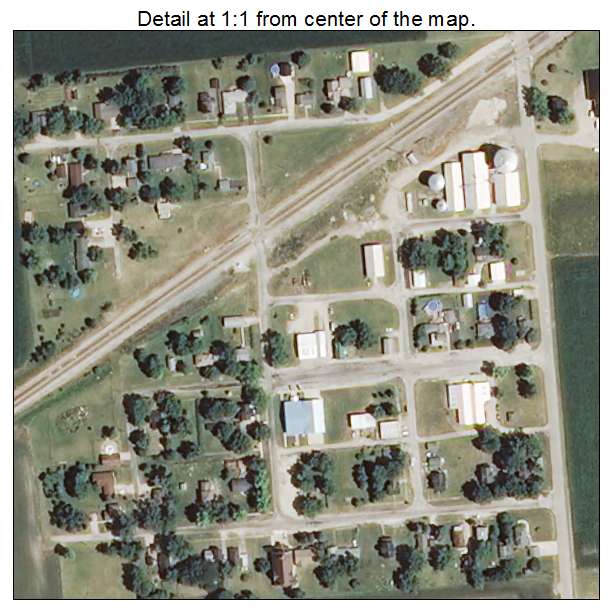 Kinsman, Illinois aerial imagery detail