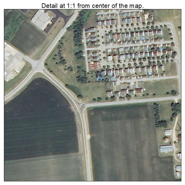 Kirkland, Illinois aerial imagery detail