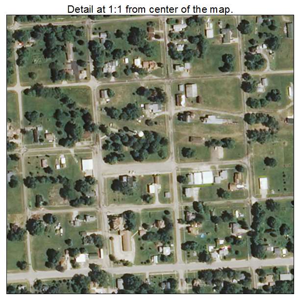 La Fayette, Illinois aerial imagery detail