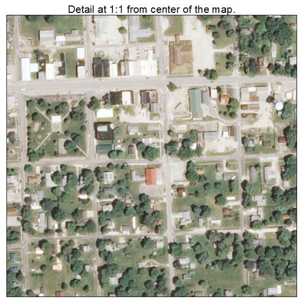 La Harpe, Illinois aerial imagery detail