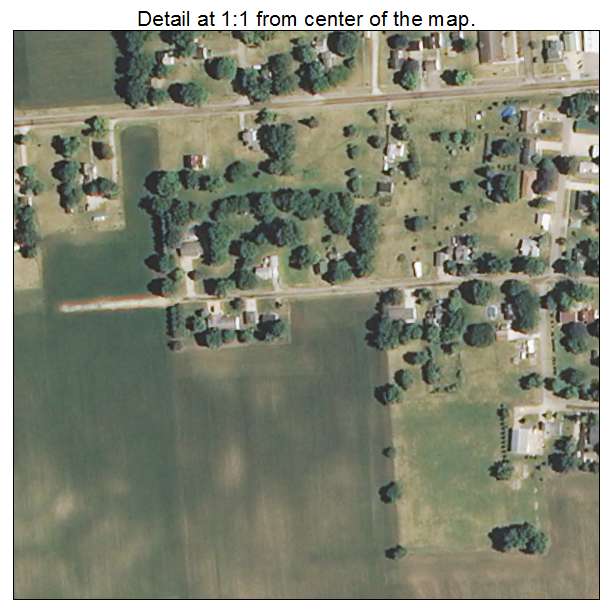 La Moille, Illinois aerial imagery detail