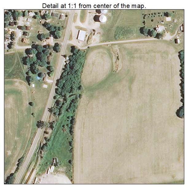 La Rose, Illinois aerial imagery detail