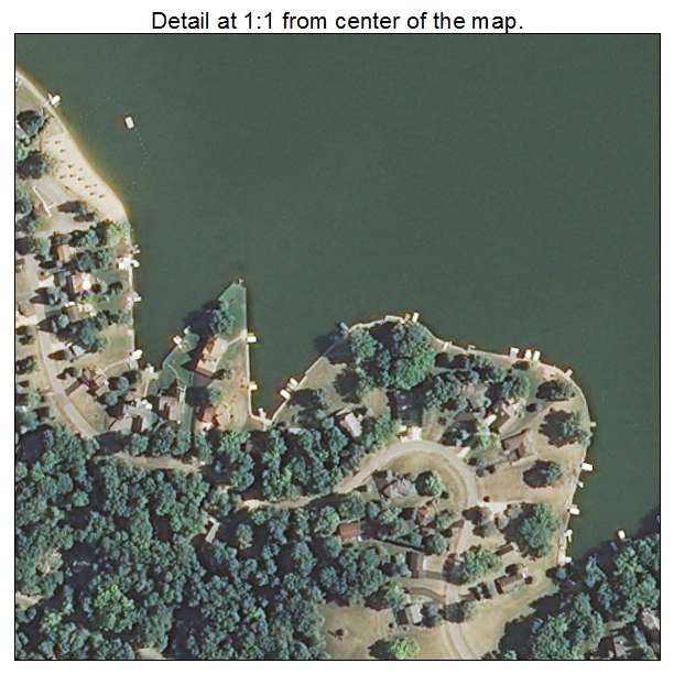 Lake Summerset, Illinois aerial imagery detail