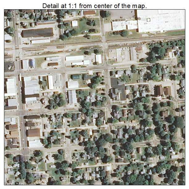 Lanark, Illinois aerial imagery detail