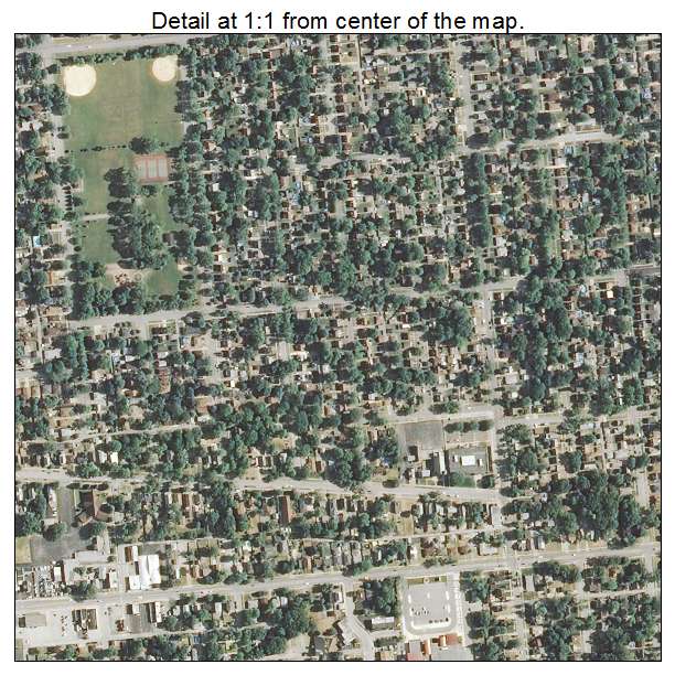 Lansing, Illinois aerial imagery detail
