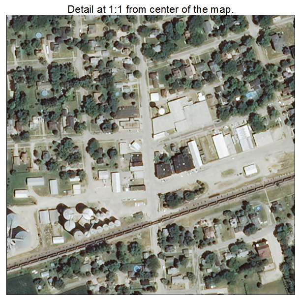 Leland, Illinois aerial imagery detail