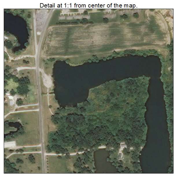 Lenzburg, Illinois aerial imagery detail