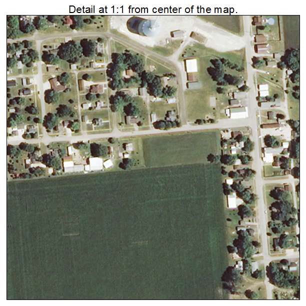 Leonore, Illinois aerial imagery detail
