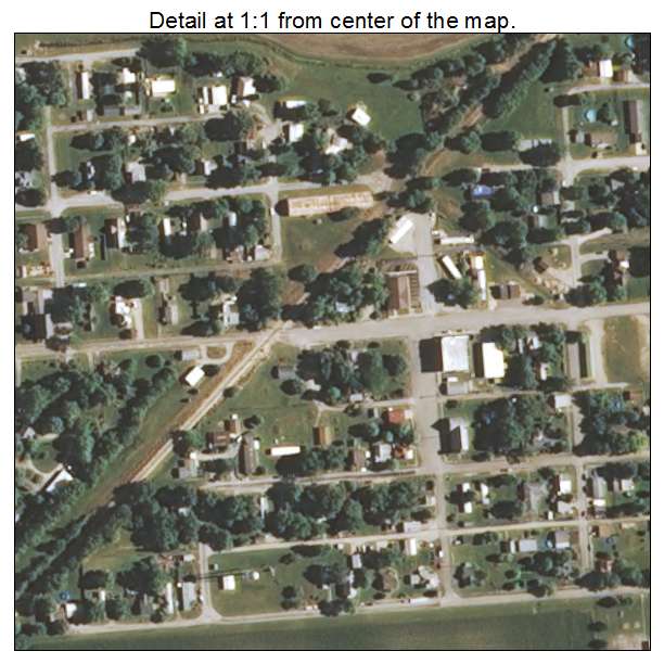 Lerna, Illinois aerial imagery detail
