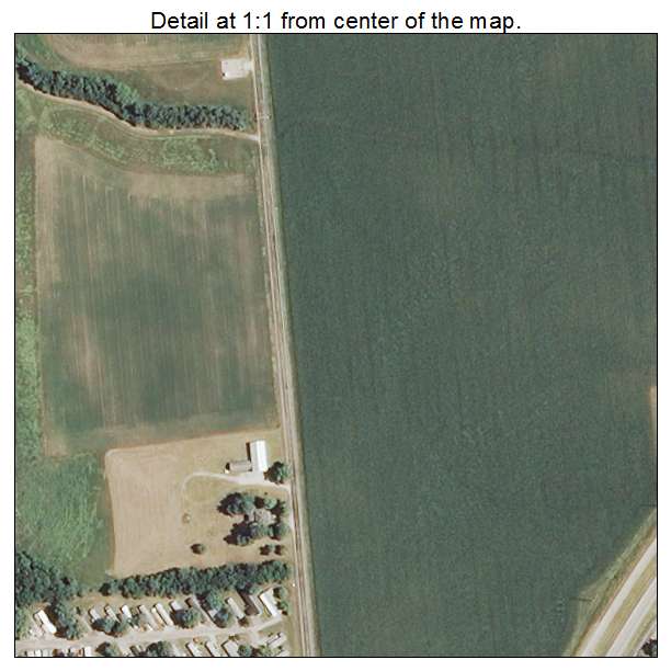 Lexington, Illinois aerial imagery detail