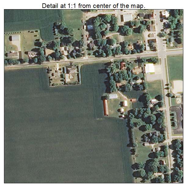 Lisbon, Illinois aerial imagery detail