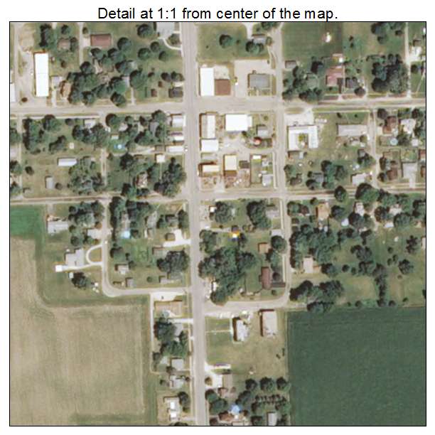 Little York, Illinois aerial imagery detail