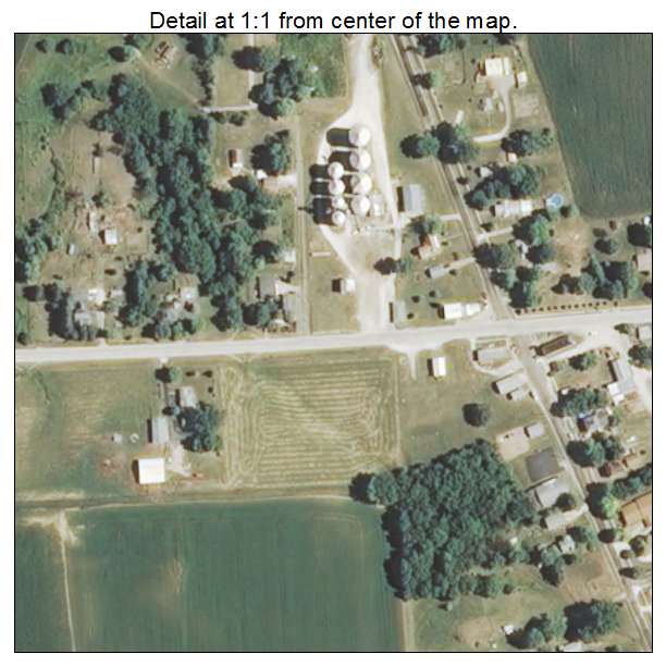 Littleton, Illinois aerial imagery detail