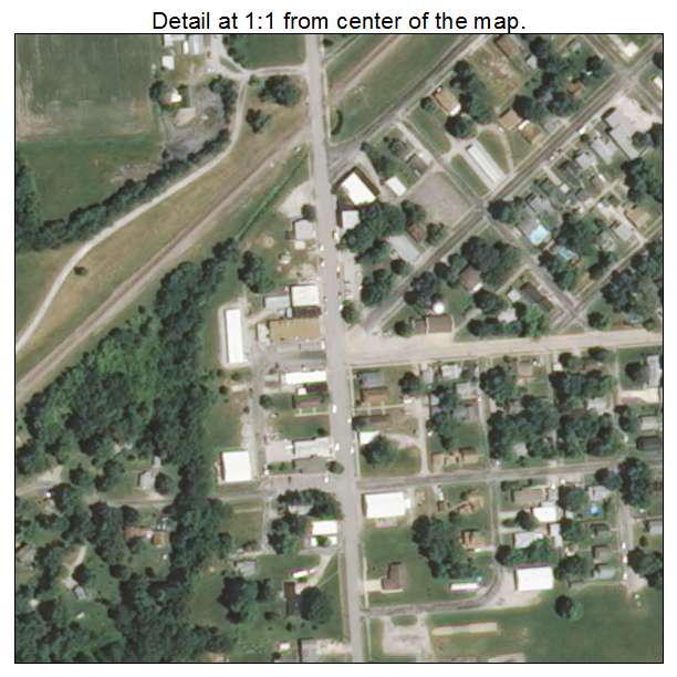 Livingston, Illinois aerial imagery detail
