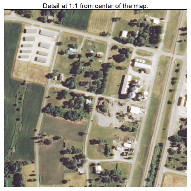 Loda, Illinois aerial imagery detail