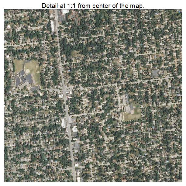 Lombard, Illinois aerial imagery detail