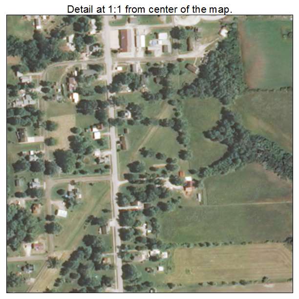 Loraine, Illinois aerial imagery detail