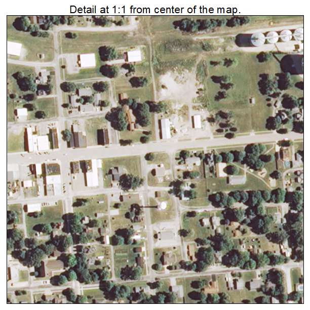 Lovington, Illinois aerial imagery detail