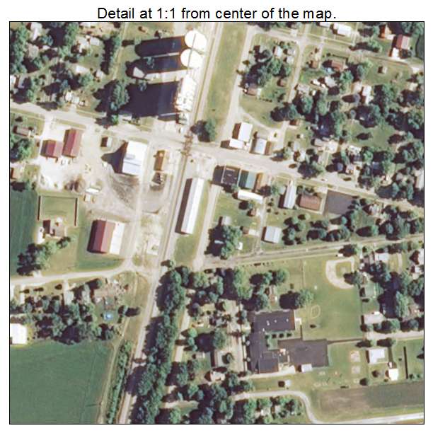 Ludlow, Illinois aerial imagery detail