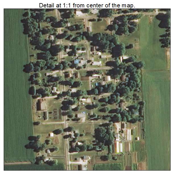 Lynnville, Illinois aerial imagery detail