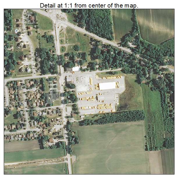 Lynwood, Illinois aerial imagery detail