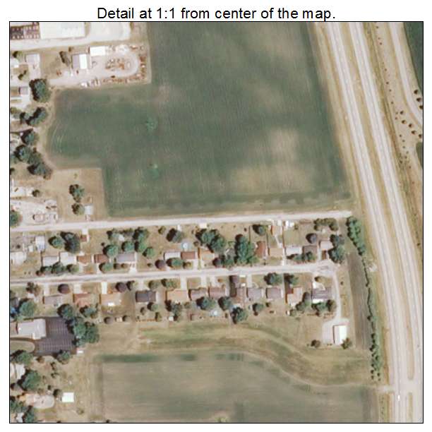 Macon, Illinois aerial imagery detail