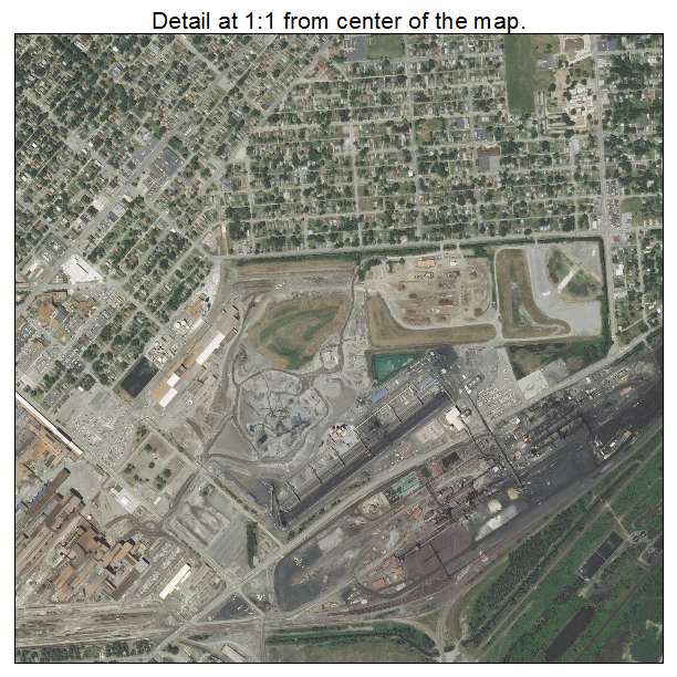 Madison, Illinois aerial imagery detail