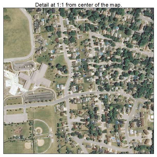Manteno, Illinois aerial imagery detail
