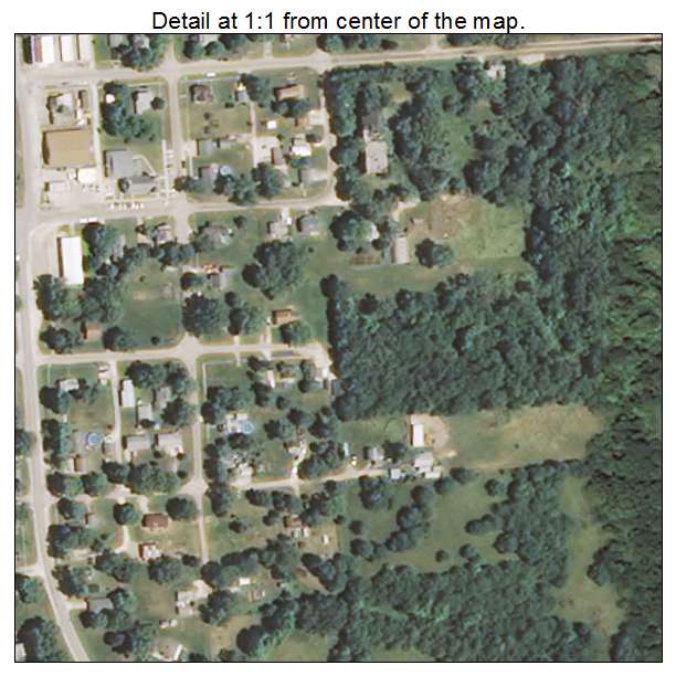Maquon, Illinois aerial imagery detail