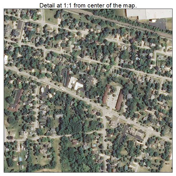 Marengo, Illinois aerial imagery detail