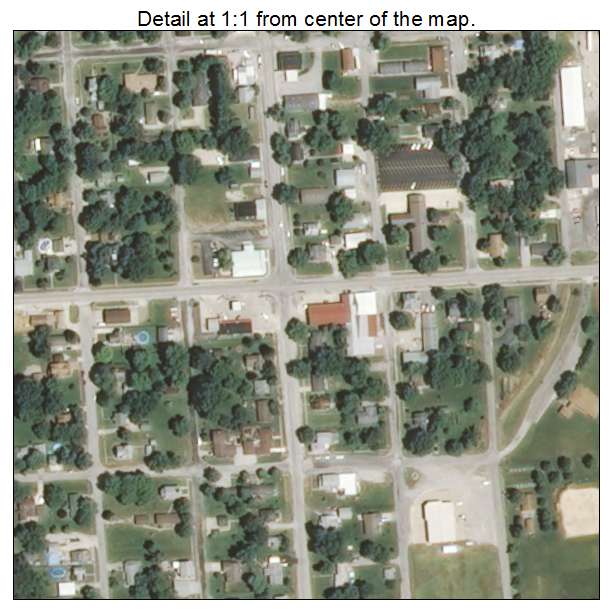 Marine, Illinois aerial imagery detail