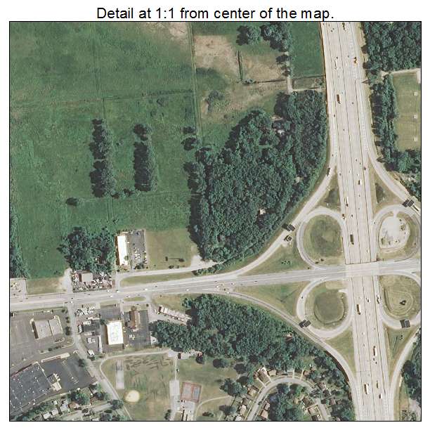 Markham, Illinois aerial imagery detail