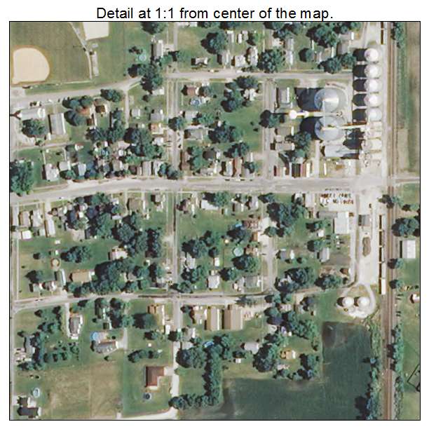 Martinton, Illinois aerial imagery detail