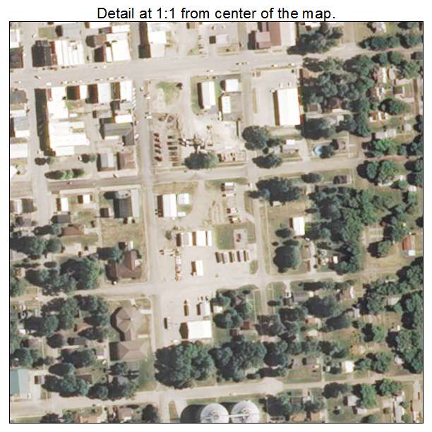 Mason City, Illinois aerial imagery detail