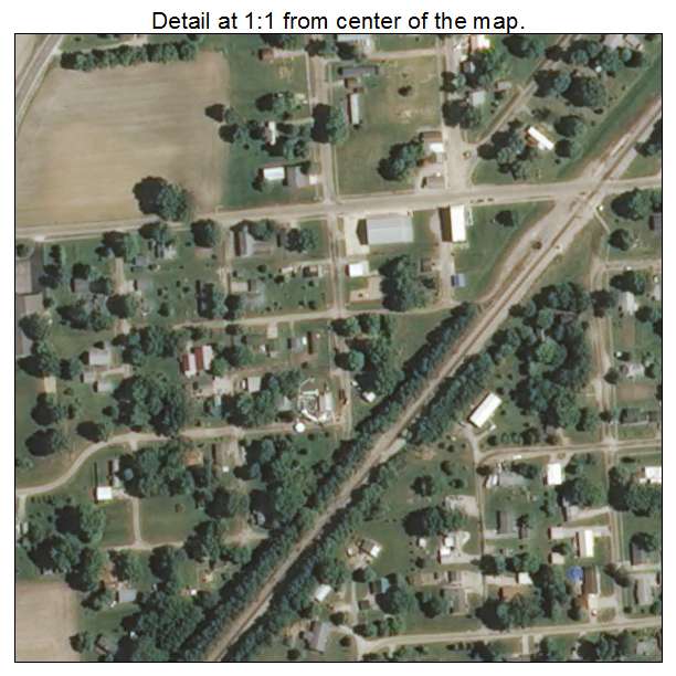 Mason, Illinois aerial imagery detail