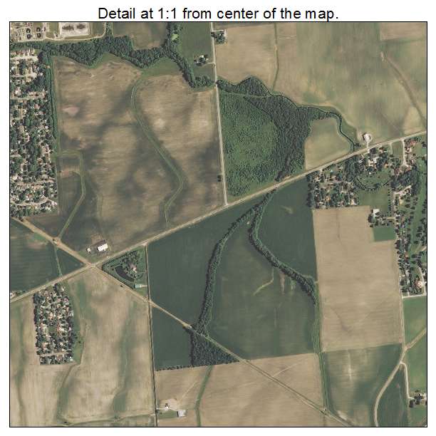Mattoon, Illinois aerial imagery detail