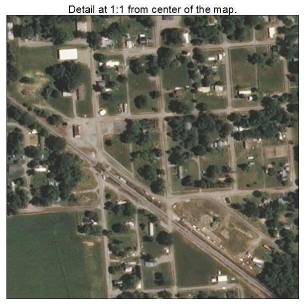 Maunie, Illinois aerial imagery detail