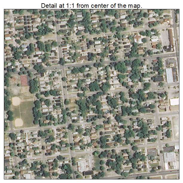 Maywood, Illinois aerial imagery detail