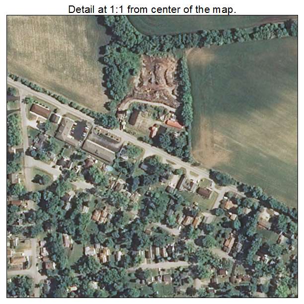 McCullom Lake, Illinois aerial imagery detail