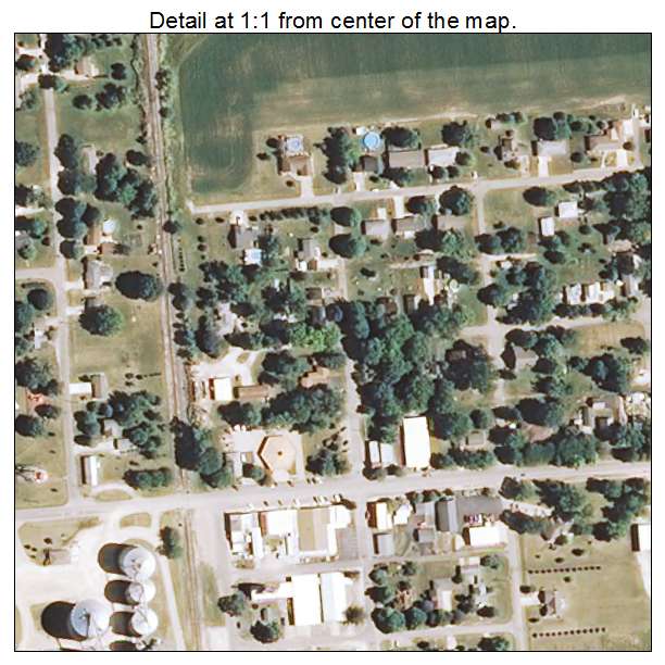 McNabb, Illinois aerial imagery detail