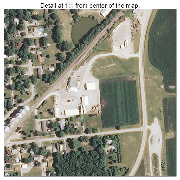 Melvin, Illinois aerial imagery detail