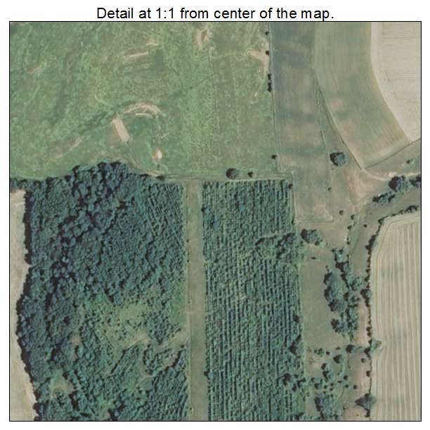 Menominee, Illinois aerial imagery detail