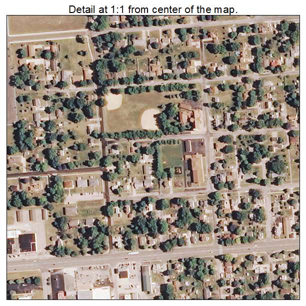 Metamora, Illinois aerial imagery detail