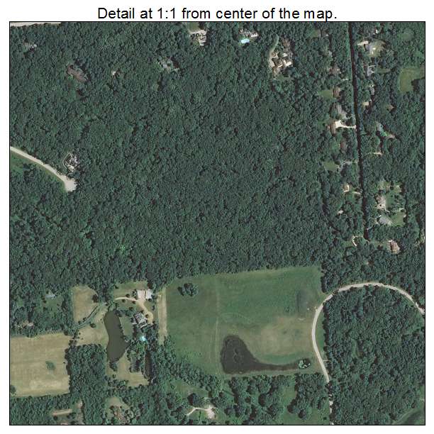 Mettawa, Illinois aerial imagery detail