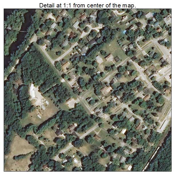 Millington, Illinois aerial imagery detail